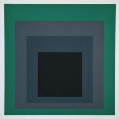 Josef ALBERS (after) - Homage to the Square - Grisaille and Patina, 1977 - Silkscreen print 2