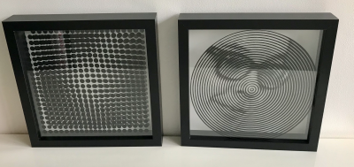 Victor VASARELY(d’après) -  Cinétiques III + Portrait Vasarely, 1973 - Ensemble de deux sérigraphies 2