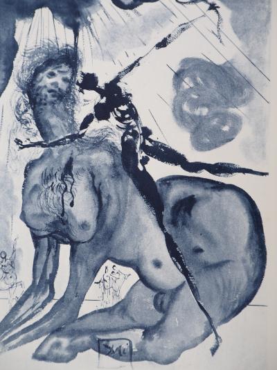 Salvador DALI - Enfer 12 : Le Minotaure - Héliogravure et eau-forte signée 2