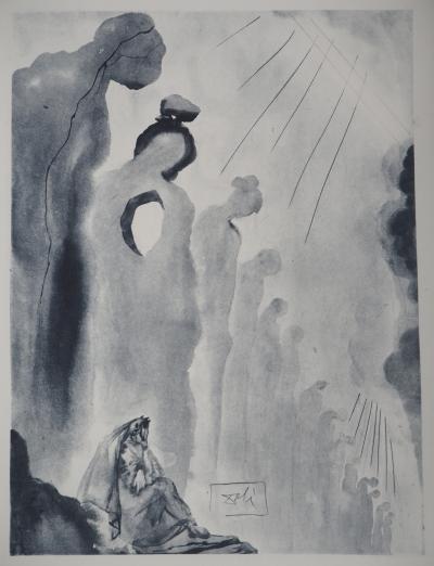 Salvador DALI - Purgatoire 13 : La seconde corniche - Héliogravure et eau-forte 2