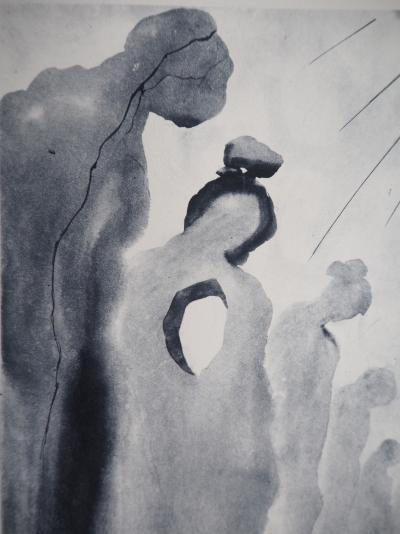 Salvador DALI - Purgatoire 13 : La seconde corniche - Héliogravure et eau-forte 2