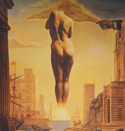 Salvador DALI (d’après) - La main de Dali retirant la Toison d’Or - Printographie signée 2