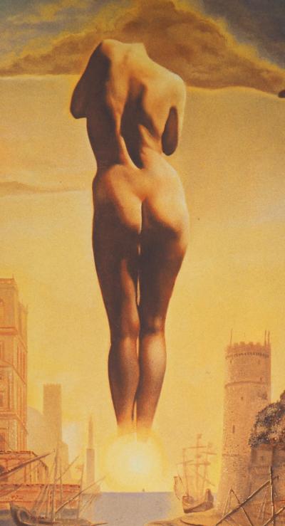 Salvador DALI (d’après) - La main de Dali retirant la Toison d’Or - Printographie signée 2