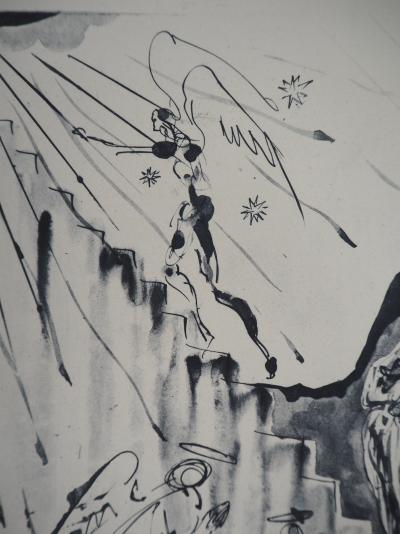 Salvador DALI - Paradis 21 : L’échelle mystique - Héliogravure et eau-forte signée 2