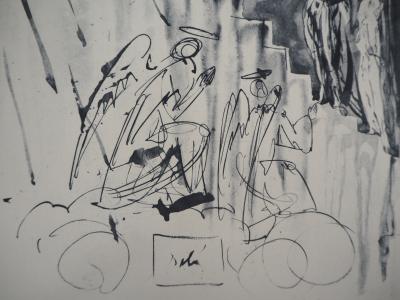 Salvador DALI - Paradis 21 : L’échelle mystique - Héliogravure et eau-forte signée 2