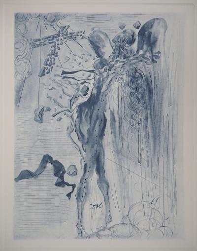 Salvador DALI - Paradis 12 : L’Eclat des corps glorieux - Héliogravure et eau-forte signée 2