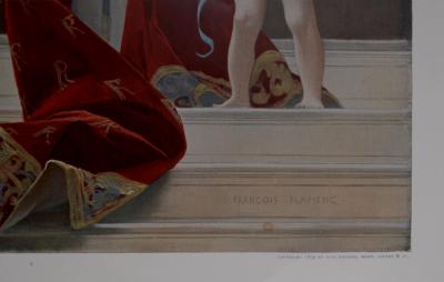 François FLAMENG - La France convie les nations à la grande Fête de la Paix, 1899 - Large lithographic poster 2