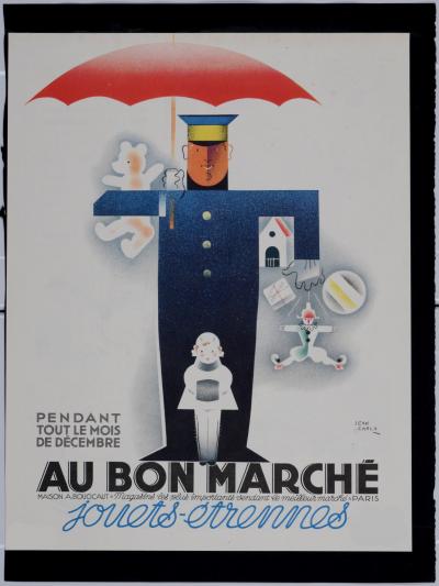 Jean CARLU - Au bon marché, 1932 - Petite affiche lithographique 2