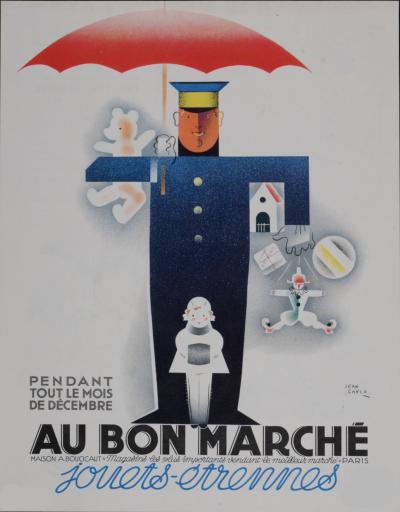 Jean CARLU - Au bon marché, 1932 - Petite affiche lithographique 2