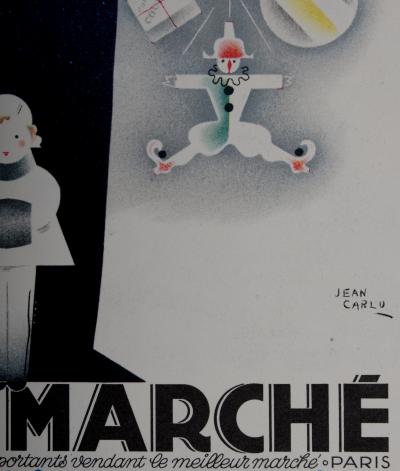 Jean CARLU - Au bon marché, 1932 - Petite affiche lithographique 2