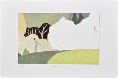 François Avril - Golf Approach - Affiche signée et numérotée 2