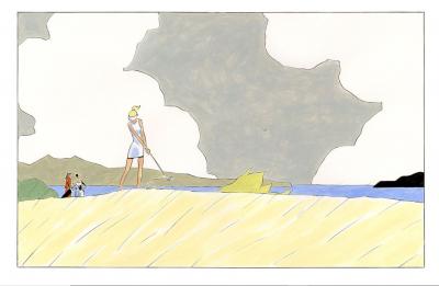 François Avril - Golf Rough - Affiche signée et numérotée 2