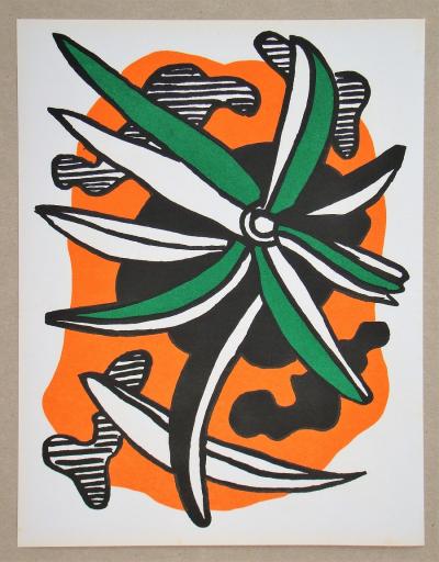Fernand LEGER - La fleur, 1959 / 71 - Lithographie originale 2