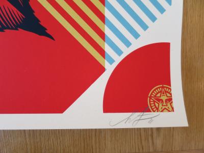 Shepard FAIREY (Obey) - Rise Above Flower, 2021 - Sérigraphie signée et numérotée 2