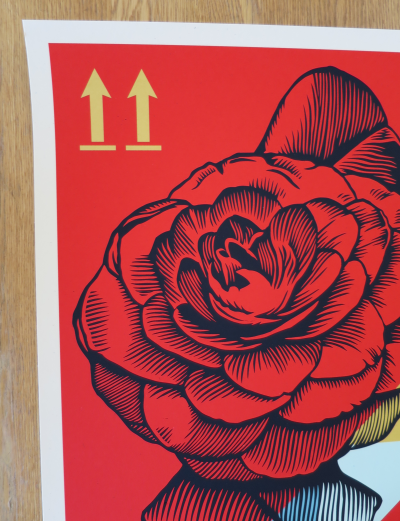 Shepard FAIREY (Obey) - Rise Above Flower, 2021 - Sérigraphie signée et numérotée 2