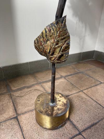 Tommaso BARBI (dans le goût de) - Lampe de parquet Tournesol, circa 1970 2