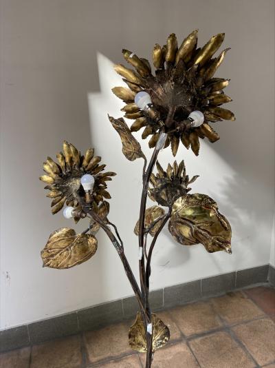 Tommaso BARBI (dans le goût de) - Lampe de parquet Tournesol, circa 1970 2