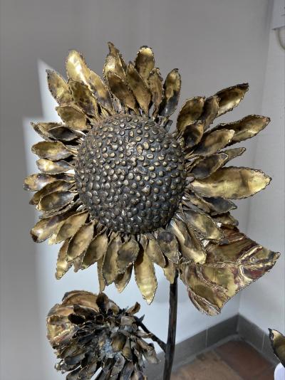 Tommaso BARBI (dans le goût de) - Lampe de parquet Tournesol, circa 1970 2