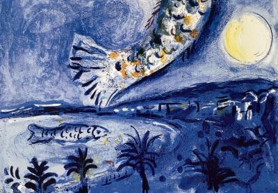 Marc CHAGALL (d’après) - Nice, Baie des Anges - Affiche 2
