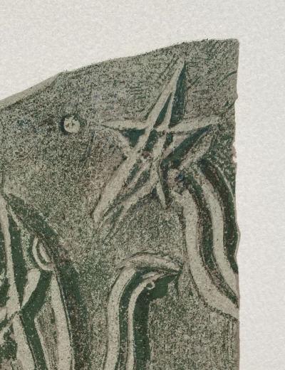 Georges BRAQUE - L’oiseau sous l’étoile - Lithographie signée dans la planche 2