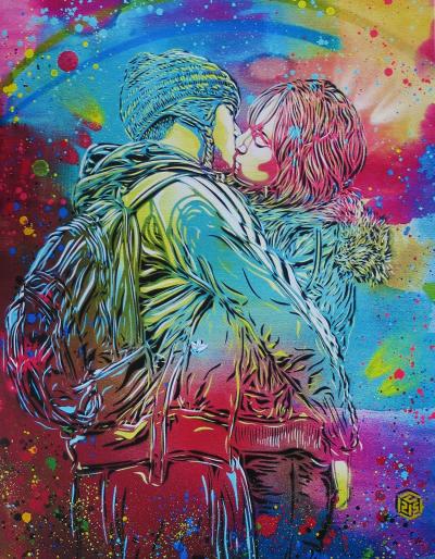 C215 - Love is All XL, 2021 - In Bleistift signierter Digitaldruck