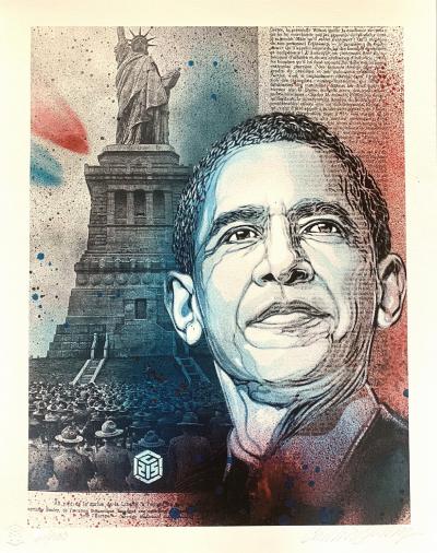 C215 – Obama, 2021 – Impression digitale signée au crayon