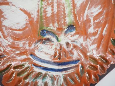 Pablo PICASSO : Tête de Lion, 1968 - Céramique originale, Madoura 2