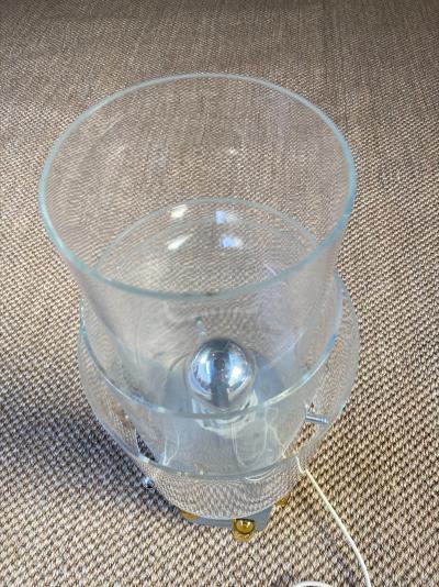 Travail italien - Lampe en métal et plexiglass, circa 1970 2