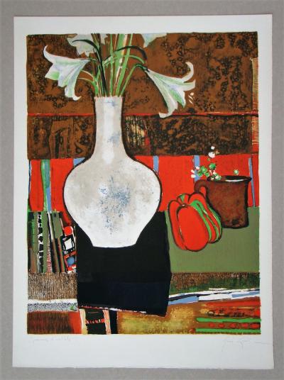 René GENIS - Le poivron, 1968 - Original lithography signed artist proof 2