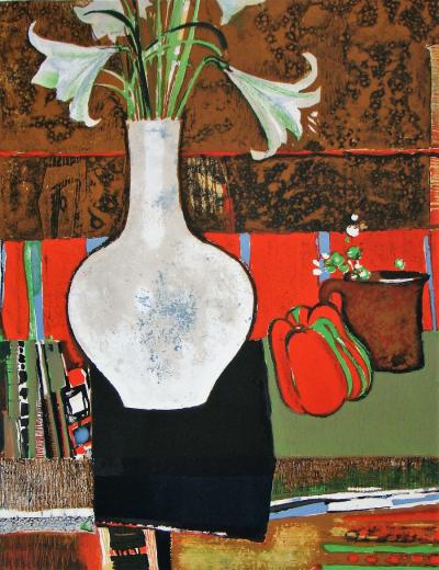 René GENIS - Le poivron, 1968 - Original lithography signed artist proof 2