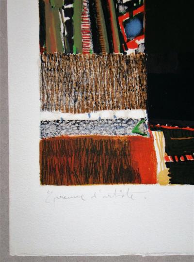 René GENIS - Le poivron, 1968 - Original lithography signed artist proof 2