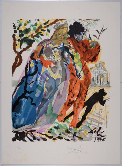 Salvador DALI - Fille de Minos..., v. 1979 - Lithographie signée à la main 2
