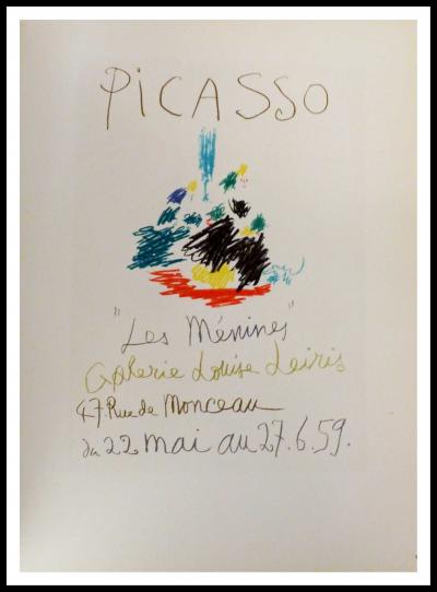 Pablo PICASSO (after) - Les Ménimes Galerie Louise Leiris - Litografía 2