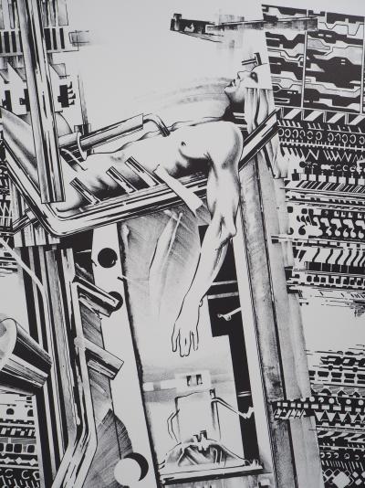 Francisco Melo - Metropolis : Homme du Futur, 1984 - Lithographie originale signée 2