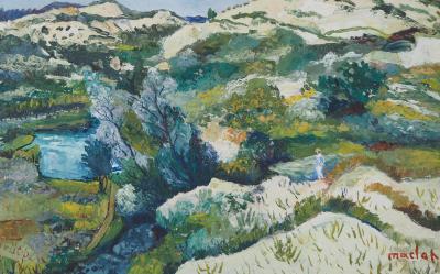 Elisée MACLET - Provincial Landscape, c. 1926 - Oil on canvas signed 2