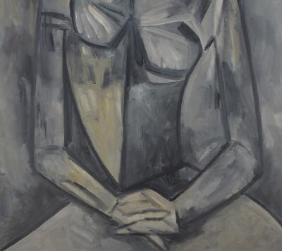 Duilio Barnabè - Demoiselle assise, 1952 - Huile sur toile signée 2