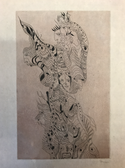 Unica ZÛRN - Oracles et spectacles #4, 1967 - Gravure signée au crayon 2