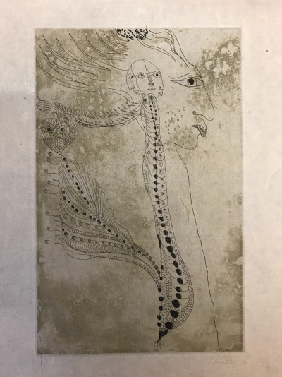 Unica ZÛRN - Oracles et spectacles #6, 1967 - Gravure signée au crayon 2