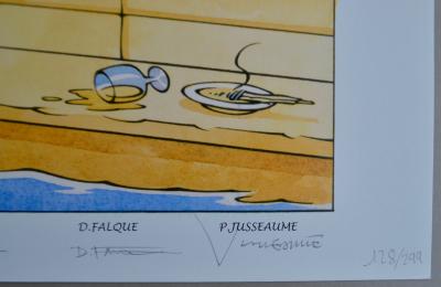 Offset  signée par 10 auteurs de bande-dessinée 2