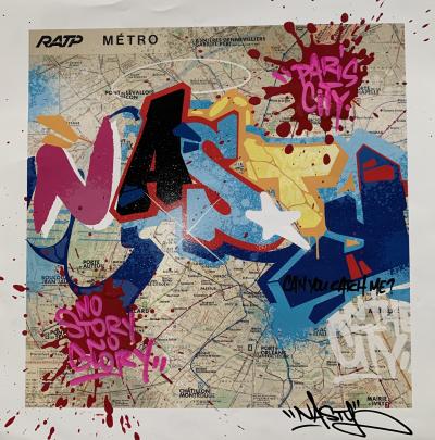 NASTY - Métro - Impression réhaussée et signée au crayon 2