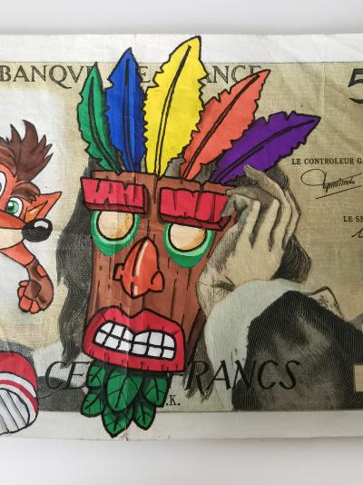 Cisco - Art’Bandicoot, 2024 - Acrylique sur billet 2