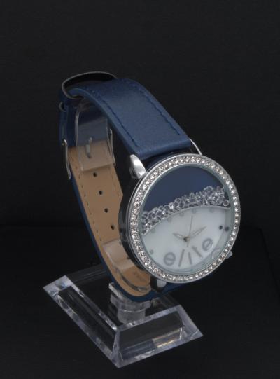 Elite Model’s - Montre femme en métal et bracelet en cuir 2