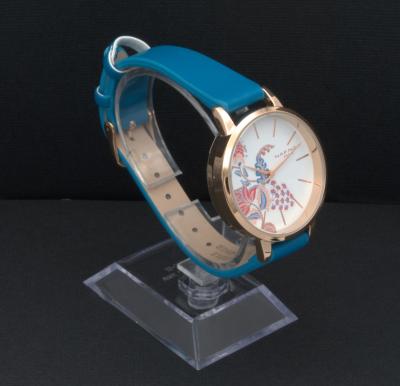 NAF NAF - Montre bracelet en cuir bleu 2