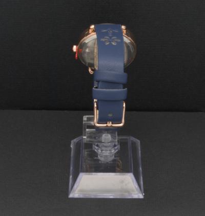 NAF NAF - Montre femme bracelet en cuir bleu 2