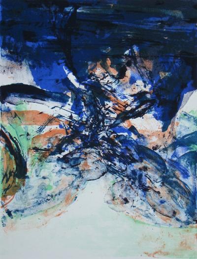 ZAO Wou-Ki - Hommage à San Lazzaro, 1975 - Lithographie originale 2