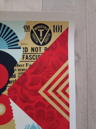 Shepard FAIREY (Obey) - The Future is Unwritten Collage, 2021 - Sérigraphie signée et numérotée 2