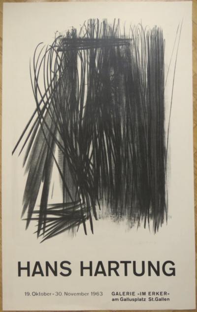 Hans HARTUNG - Exhibition Galerie Im Ecker - Original lithograph poster 2