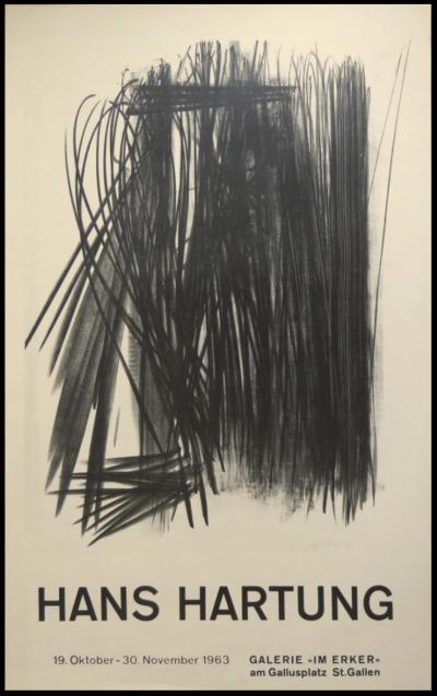 Hans HARTUNG - Exhibition Galerie Im Ecker - Original lithograph poster 2