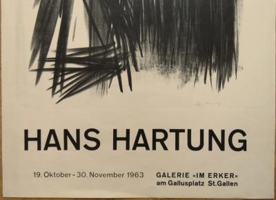 Hans HARTUNG - Exhibition Galerie Im Ecker - Original lithograph poster 2