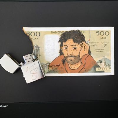 Cisco - Serge, 2026 - Acrylique sur billet 2
